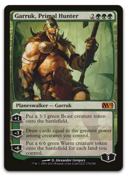 Garruk, Primal Hunter #174 (NM) Magic 2012 (M12) M12 Magic MTG - Image 1