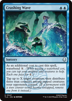 1 x Crashing Wave - Foil - Avatar: The Last Airbender - NM-Mint - MTG - Image 1