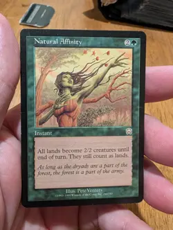 Magic: The Gathering Natural Affinity Rare Mercadian Masques Instant Green 260 - Image 1