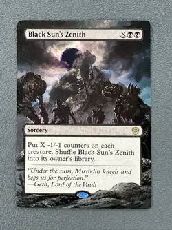 Black Sun's Zenith MTG Lorwyn Eclipsed Commander Hand Painted Full Altered Art v - Image 1