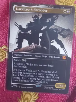 EXTENDED Dark Leo & Shredder Teenage Mutant Ninja Turtles Magic The Gathering - Image 1
