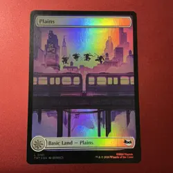 PLAINS (0191) 191 LAND TEENAGE MUTANT NINJA TURTLES MTG Foil NM/M - Image 1