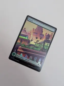 MTG - Forest 0195 (Foil) - Teenage Mutant Ninja Turtles NM/M Condition - Image 2