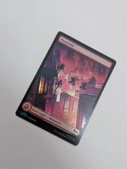 MTG - Mountain 0194 (Foil) - Teenage Mutant Ninja Turtles NM/M Condition - Image 2