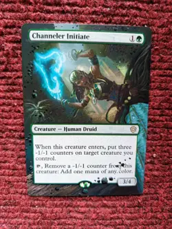 Channeler Initiate MTG Lorwyn Eclipsed Commander Hand Painted Full Altered Art v - Image 2