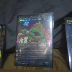 Michelangelo, Mutant BFF (FOIL) x1 - MTG Teenage Mutant Ninja Turtles TMT #198 - Image 1