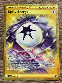 Pokemon TCG 1x Spike Energy - Gold Full Art - Journey Together 190/159 NM (L) - Image 1