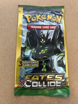 1X Pokemon XY Fates Collide 3-Card Mini Booster Pack - Image 1