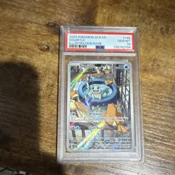 Pokemon Squirtle Sv07: Stellar Crown Illustration Rare Holo 148/142 PSA 10 2024 - Image 1