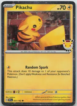 Pikachu (Pokemon Day 2026) Common Miscellaneous Cards & Products 051/162 NM - Image 1