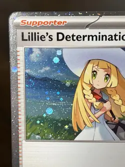 Lillie's Determination Holo Pokemon Prize Pack Series 8 Promo Pokemon Card NM/LP - Image 2
