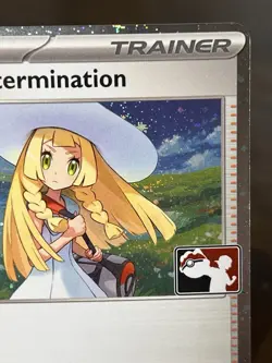 Lillie's Determination Holo Pokemon Prize Pack Series 8 Promo Pokemon Card NM/LP - Image 3