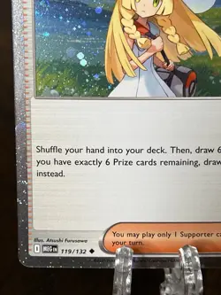 Lillie's Determination Holo Pokemon Prize Pack Series 8 Promo Pokemon Card NM/LP - Image 4