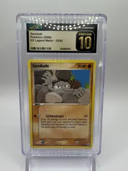 2006 Pokemon Geodude EX Legend Maker Graded CGC 10 Pristine Pokemon - Image 2