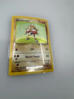 Hitmonchan 7/102 Shadowless Holo Rare Base Set Pokemon 1999 - Image 3
