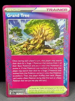 Grand Tree 136/142 Sv07: Stellar Crown Holo Ace SPEC Rare Pokemon Near Mint - Image 1