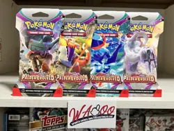 Pokemon Scarlet & Violet Paldea Evolved Blister Sleeved Sealed Pack Lot Of 4x - Image 1