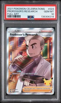 Pokemon Professor's Research #024/025 Celebrations Holo PSA 10 - Image 1