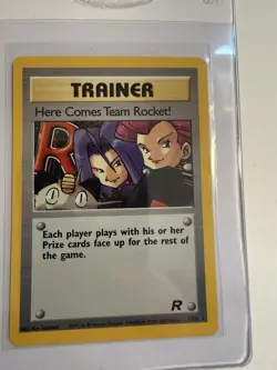 Pokemon Here Comes Team Rocket! 15/82 Team Rocket Holo Rare Unlimited WOTC - Image 1