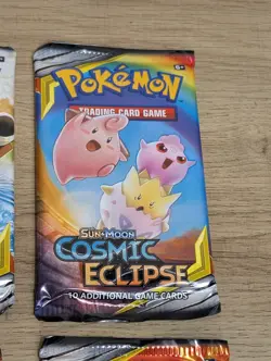 Pokemon TCG : Sun & Moon - 4x Cosmic Eclipse Booster Pack - Art Set - Image 3