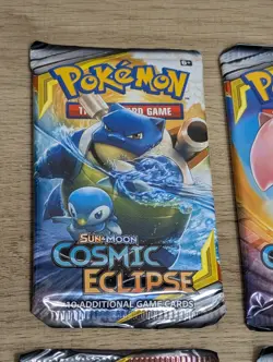 Pokemon TCG : Sun & Moon - 4x Cosmic Eclipse Booster Pack - Art Set - Image 4