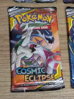 Pokemon TCG : Sun & Moon - 4x Cosmic Eclipse Booster Pack - Art Set - Image 5