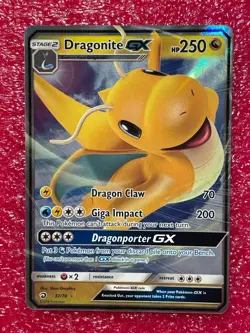 Pokemon Dragonite GX 37/70 Dragon Majesty (DRM) Holo Near Mint NM - Image 3