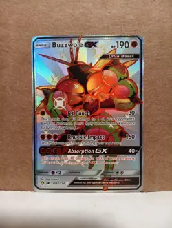 Pokemon TCG Buzzwole GX SV68/SV94 Hidden Fates: Shiny Vault Shiny Holo Rare - Image 1