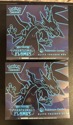 Phantasmal Flames Pokemon Center Exclusive ETB Elite Trainer Box - 2 Boxes! - Image 1