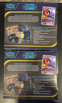 Phantasmal Flames Pokemon Center Exclusive ETB Elite Trainer Box - 2 Boxes! - Image 2