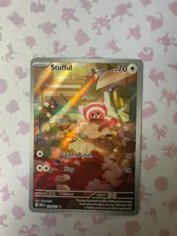 Stufful 154/132 Illustration Rare Mega Evolution Pokemon Near Mint - Image 1