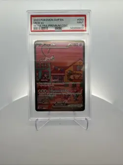 Pokemon 151 MEW ex Special Illustration Rare Black Star Promo 053 PSA 9 Mint - Image 1