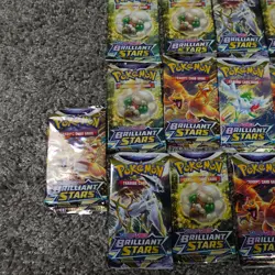20 Pokemon Brilliant Stars Booster Packs, New & Sealed - Image 2