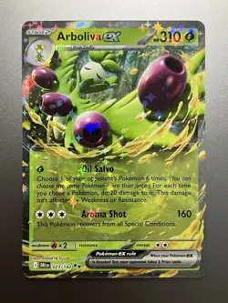 Pokemon - Arboliva EX 023/182 Double Rare, SV: Destined Rivals, Holo, Near Mint - Image 1