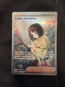 Pokemon Erika's Invitation Full Art Trainer Holo 203/165 Sv: Scarlet & Violet 1… - Image 1