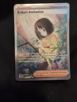 Pokemon Erika's Invitation Full Art Trainer Holo 203/165 Sv: Scarlet & Violet 1… - Image 5