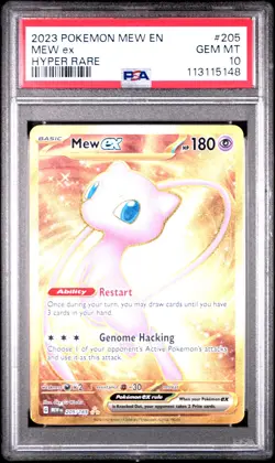 2023 POKEMON MEW EN-151 HYPER RARE #205 MEW EX PSA 10 - Image 1
