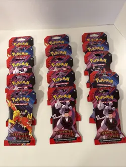 Pokemon Scarlet And Violet Destined Rivals Sleeved Booster Packs Lot Of 15 - Image 1