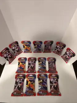 Pokemon Scarlet And Violet Destined Rivals Sleeved Booster Packs Lot Of 15 - Image 5