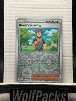 Pokemon Journey Together JTG EN - Trainer Brock’s Scouting 146/159 Reverse Holo - Image 1