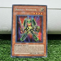 Yu-Gi-Oh! Rocket Warrior CT2-EN005 Secret Rare Unlimited 2005 Collectors Tin - Image 1