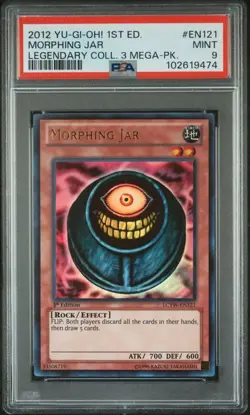 PSA 9 MINT YuGiOh Morphing Jar LCYW-EN121 1st Edition Ultra Rare - Image 1
