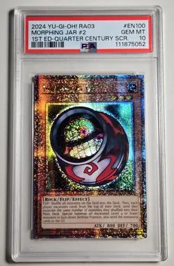 2024 YU-GI-OH! QUARTER CENTURY BONANZA Morphing Jar RA03-EN100 QCR PSA 10 QCSR - Image 1