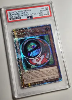2024 YU-GI-OH! QUARTER CENTURY BONANZA Morphing Jar RA03-EN100 QCR PSA 10 QCSR - Image 2