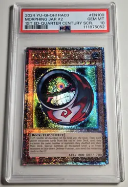 2024 YU-GI-OH! QUARTER CENTURY BONANZA Morphing Jar RA03-EN100 QCR PSA 10 QCSR - Image 4