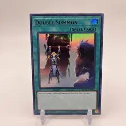 YUGIOH Ultra Rare Double Summon LCKC-EN091 1st Edition - Image 1