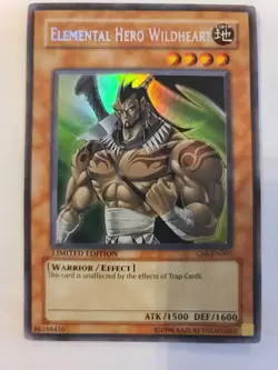 YUGIOH Elemental Hero Wildheart GSE-EN001 Limited Edition LP - Image 1
