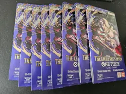 Lot 8x One Piece OP14 THE AZURE SEA’S SEVEN Sleeved Blister Booster Packs Sealed - Image 1