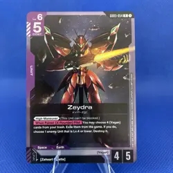 GUNDAM CARD GAME GD03-054 ZEYDRA (R) FOIL CARD - STEEL REQUIEM - Image 1
