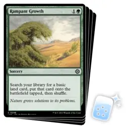 RAMPANT GROWTH X4 The Lost Caverns Of Ixalan: Commander Magic MTG MINT CARD - Image 1